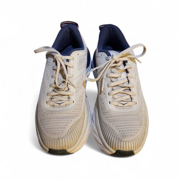 Hoka One One Women Bondi 7 1110519 LRBI Gray Running Shoes Sneakers Size 7 Lunar - Picture 2 of 8